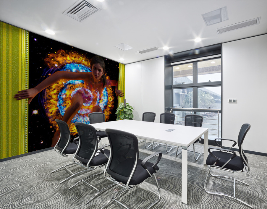 Coming Out of the Box - Frame Wrap Wall Printing