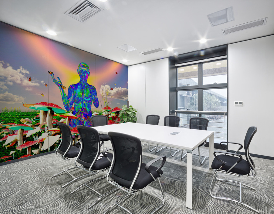 Magic  psychedelic psychoactive psilocybin mushrooms Wall Printing