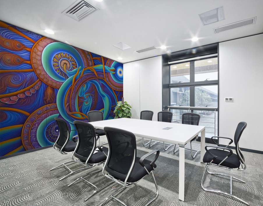 Loops of Habit Wall Printing