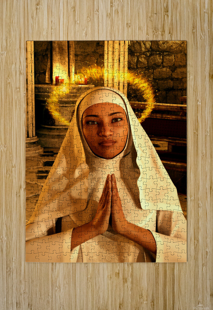 Saint Monica of Hippo   78MP 2:3 ratio  Kevin Michael VerKamp Puzzle printing