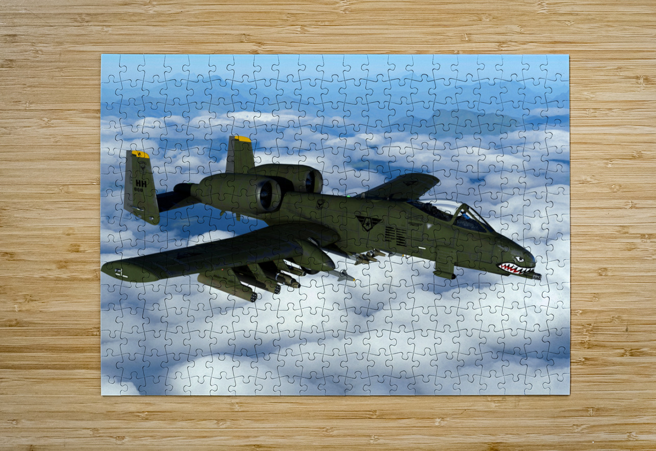 A-10 Thunderbolt II Warthog Kevin Michael VerKamp Puzzle printing