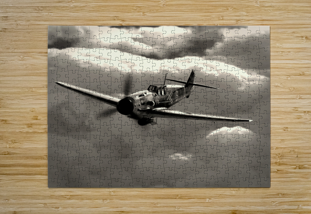Messerschmitt Bf 109 BW Kevin Michael VerKamp Puzzle printing