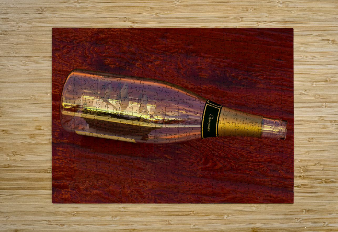 Impossible Ship in a Bottle Kevin Michael VerKamp Puzzle printing