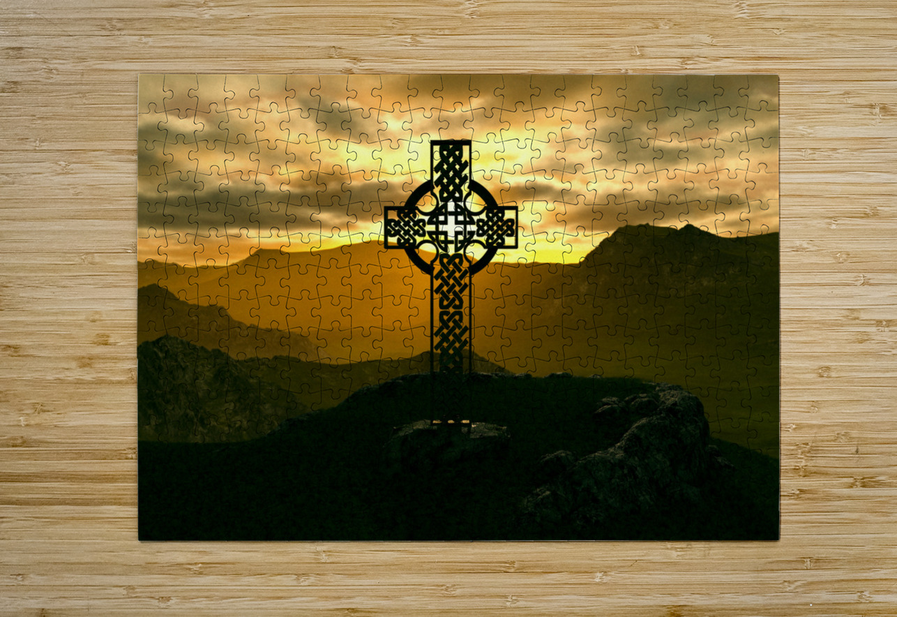 Celtic Cross Kevin Michael VerKamp Puzzle printing