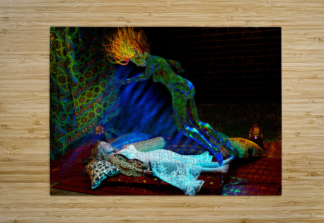 Ensleys Mystic DMT Journey - Experiencing dualism for the first time. Kevin Michael VerKamp Puzzle printing