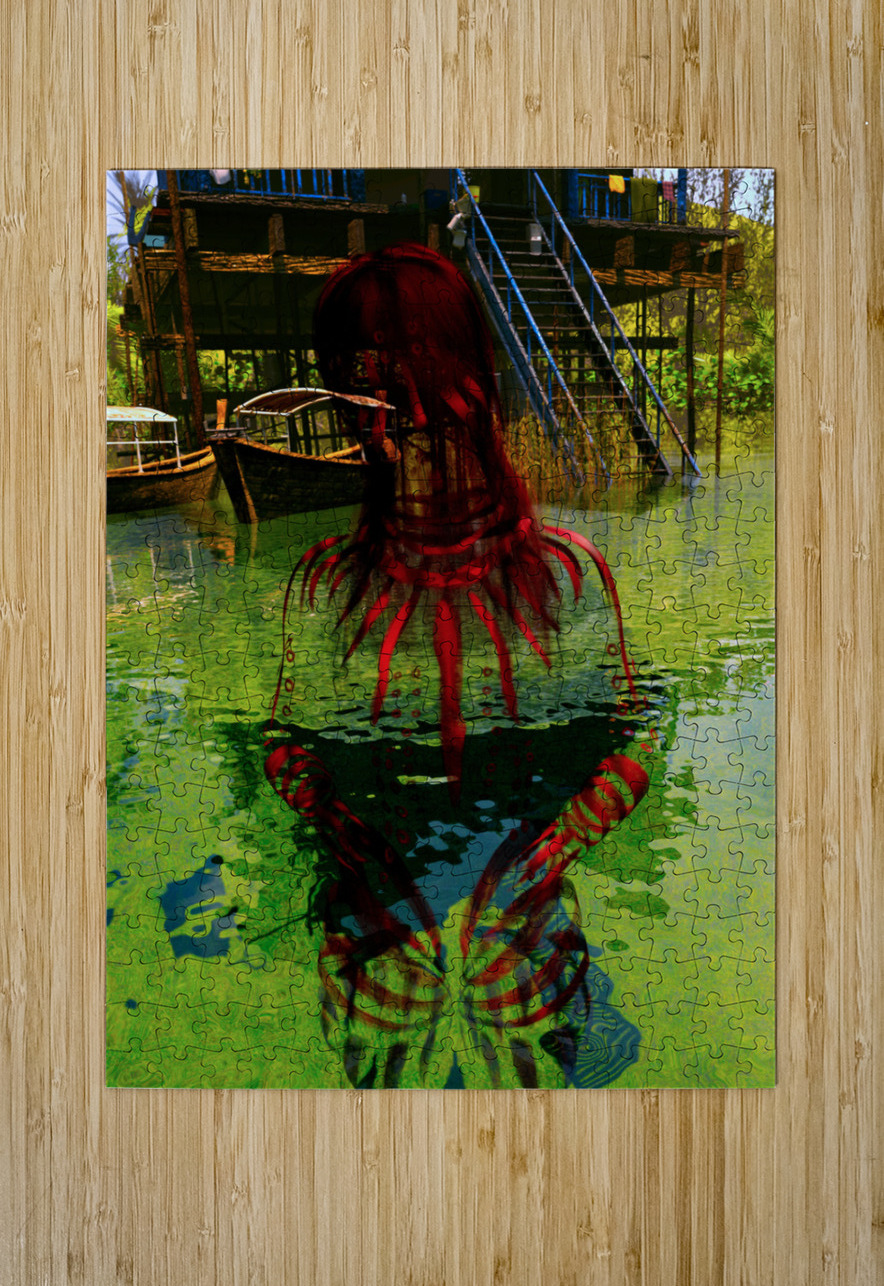 Amazon River Ghost - End of a Culture Kevin Michael VerKamp Puzzle printing