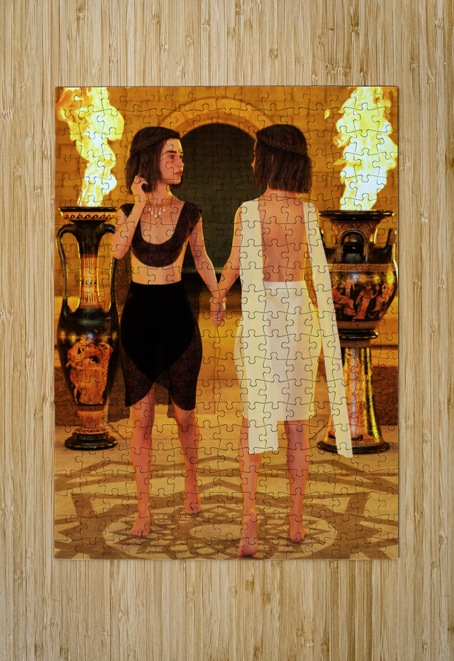 Yin and Yang as Twin Women Kevin Michael VerKamp Puzzle printing