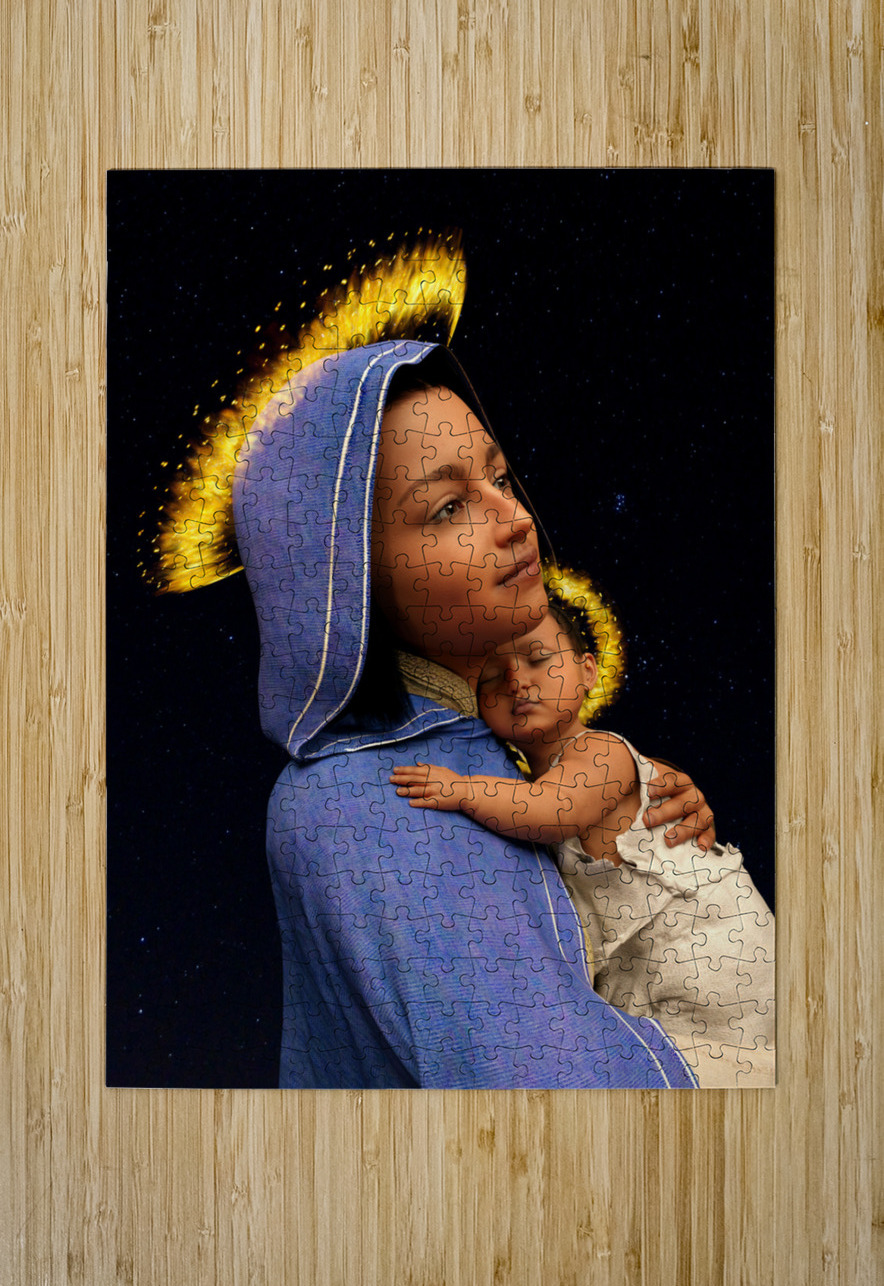 Madonna And Child - Galilean Mary and Jesus - 75MP 3:4 ratio Kevin Michael VerKamp Puzzle printing