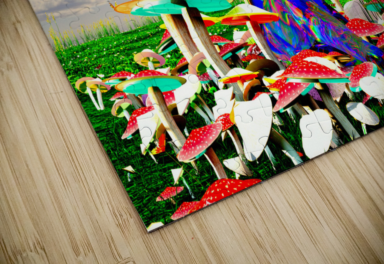 Magic  psychedelic psychoactive psilocybin mushrooms Kevin Michael VerKamp Puzzle