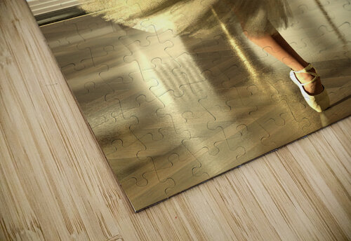 Ballet Practice - Degas Little Dancer Tribute 2:3 Kevin Michael VerKamp puzzle