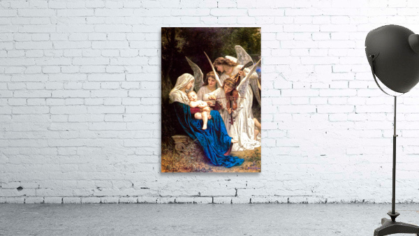 Song of the Angels - William Adolphe Bouguereau - La Vierge aux anges Wall Preview