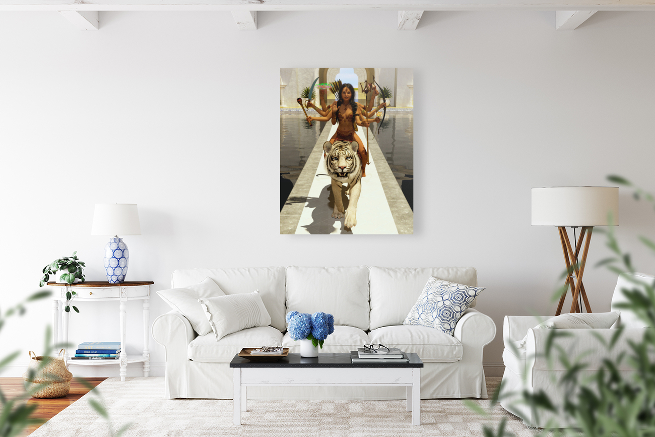 Hindu Goddess Durga Reproduction