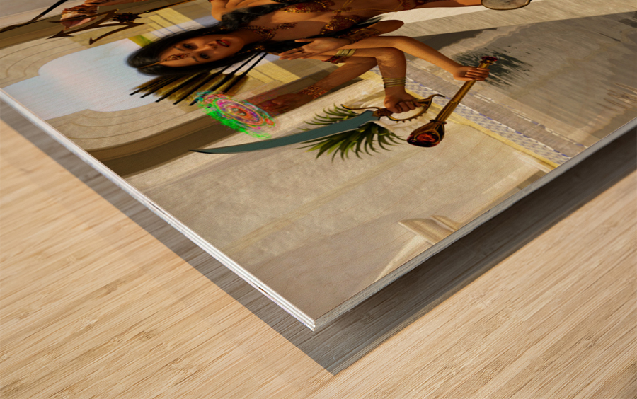 Hindu Goddess Durga Wood print