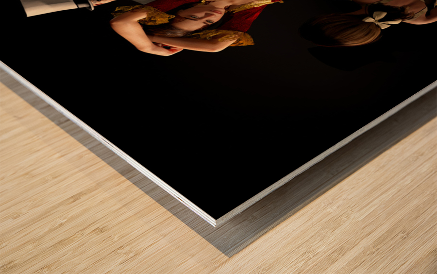 Paris 18th Century - Juxtaposition in the Ballet Theater  Wood print