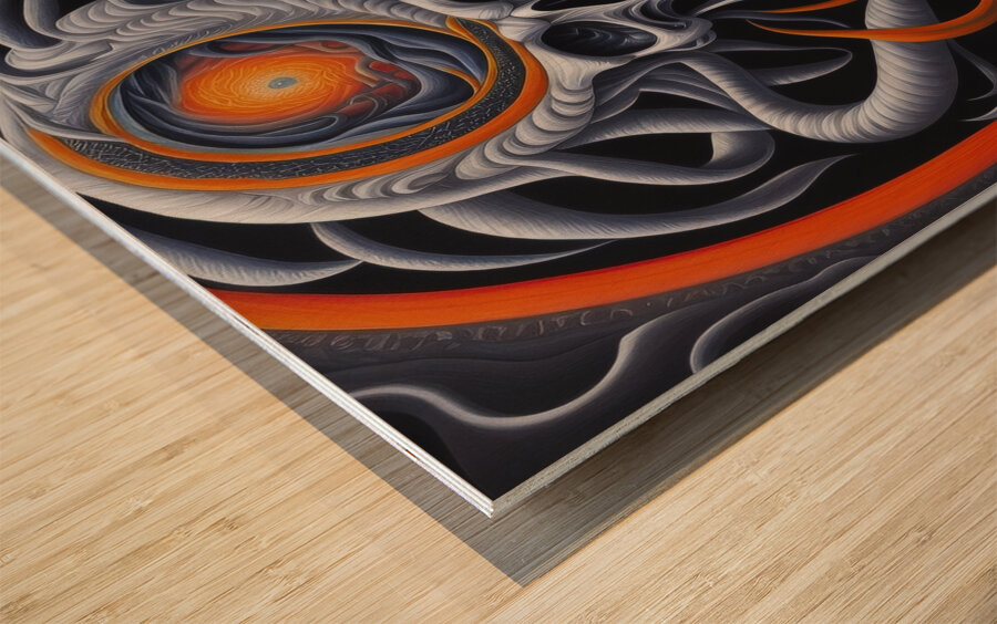 Accepting Fear Wood print